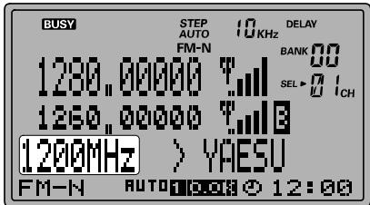 YAESU VR 5000 - Désigner les groupes mémoires - 1