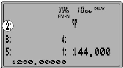 YAESU VR 5000 - Mise en mémoire sur les canaux PS - 1
