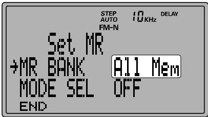 YAESU VR 5000 - Rappel mémoire - 2
