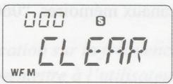 YAESU VR-120 - Effacer les canaux mémoires - 1