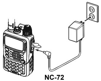 YAESU VX-6E - CHARGER LA BATTERIE - 1
