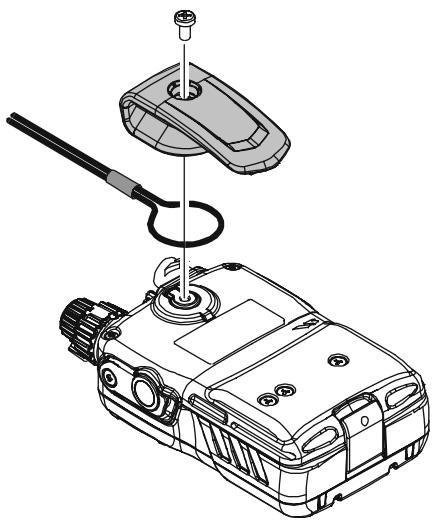 YAESU VX-6E - INSTALLATION DU CROCHET DE CEINTURE - 1