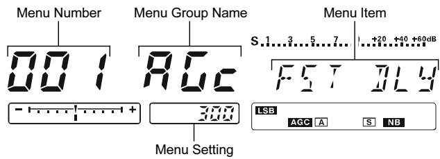 YAESU FT-2000 - EMPLOI DU MENU - 2