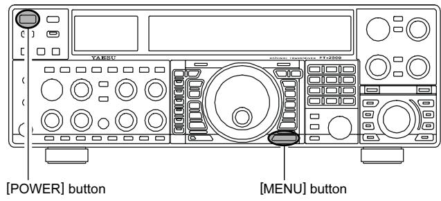 YAESU FT-2000 - Réinitialisation totale - 2
