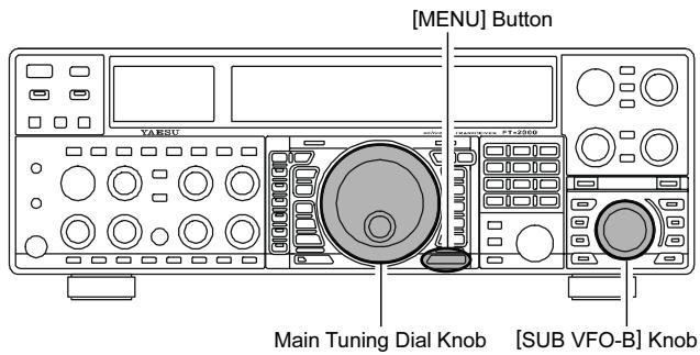 YAESU FT-2000 - Selection d'un mode opération pour le manipulator - 1