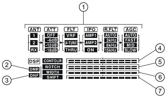 YAESU FT-2000 - ⑦ Commutateur A/B - 1