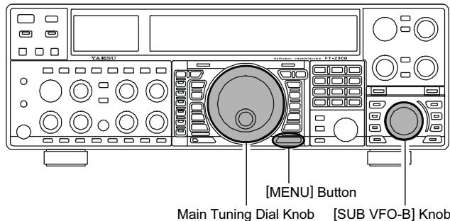 YAESU FT-2000 - EMPLOI DU MENU - 1