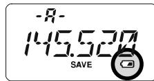 YAESU VX-170 - INDICATION DE BATTERIE FAIBLE - 1
