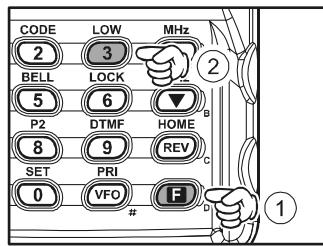 YAESU VX-170 - Changer la puissance de sortie en émission - 1