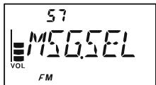 YAESU VX-3E - PROGRAMMER UN MESSAGE - 1