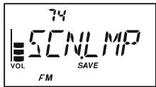 YAESU VX-3E - ECLAIRAGE DE L'AFFICHEUR SUR ARRÊT DE RECHERCHE AUTOMATIQUE - 1