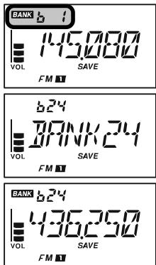 YAESU VX-3E - RAPPEL D'UNE BANQUE MÉMOIRE - 1
