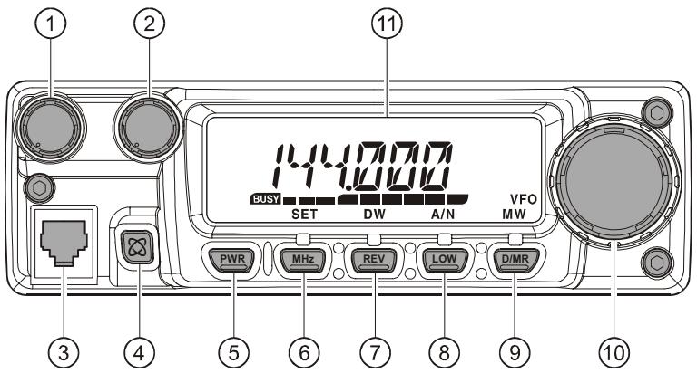 YAESU FT-2800M - Pieds pour montage de la station en fixe - 2