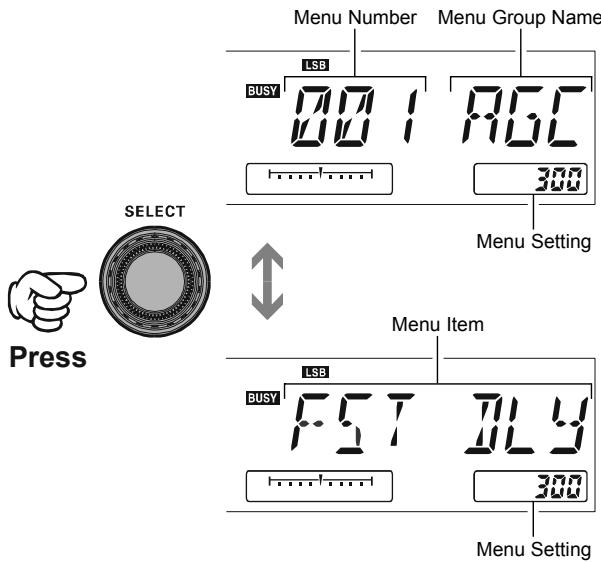YAESU FT-950 - Réinitialisation DU MENU - 2