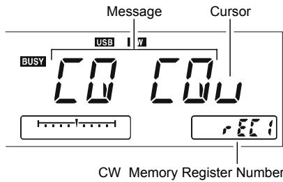 YAESU FT-950 - PROGRAMMATION DES MESSAGES TEXTE - 2