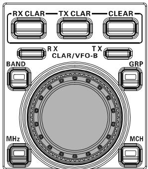 YAESU FT-950 - A l'aide du bouton [CLAR/VFO-B] - 1