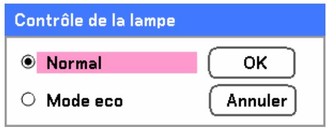 SANYO PDG-DXT10L - Changer le mode de la lampe - 3
