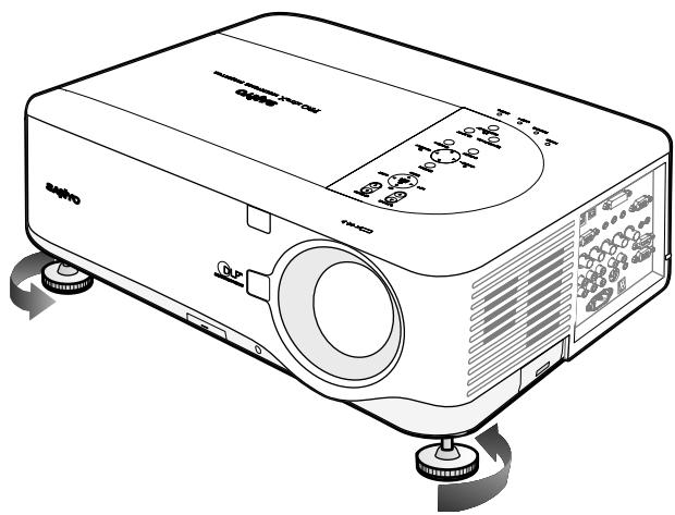 SANYO PDG-DXT10L - Ajuster le niveau du projecteur - 2