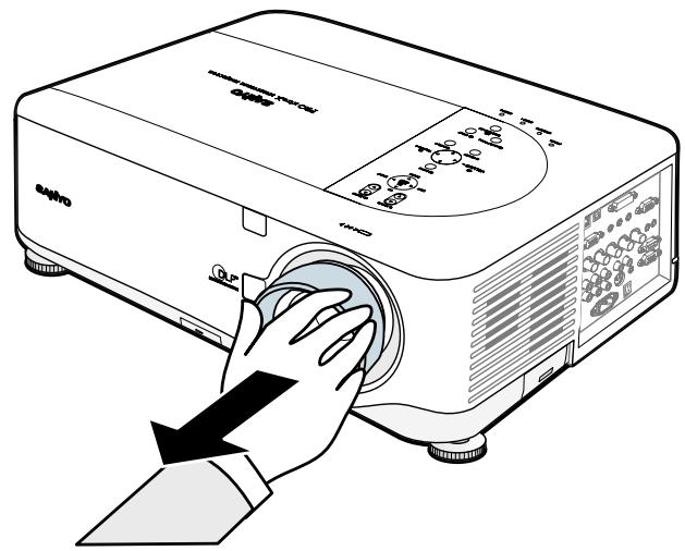 SANYO PDG-DXT10L - Retirer l'objectif existant du projecteur - 1