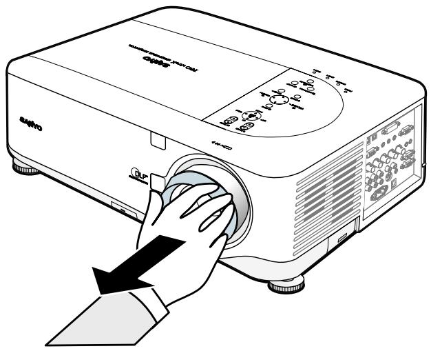 SANYO PDG-DXT10L - Retirer l'objectif existant du projecteur - 3