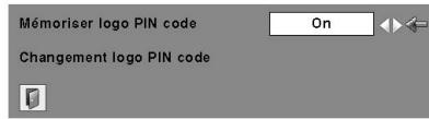 SANYO PLC-XL50 - Pour changer le code PIN logo - 1