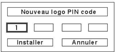SANYO PLC-XP100L - Pour changer le code PIN logo - 5