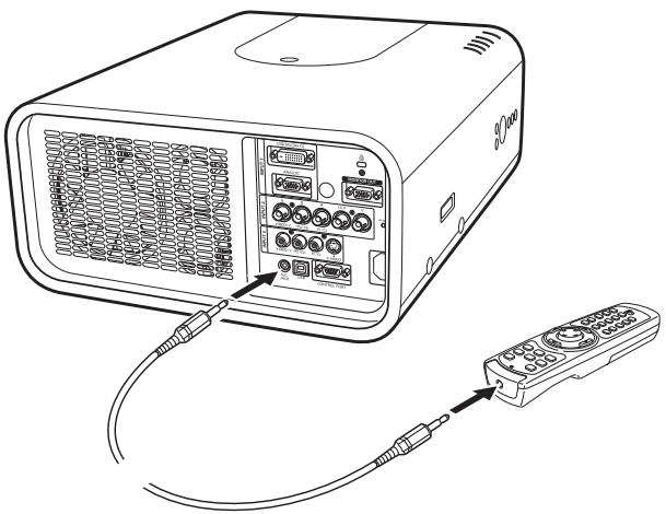 SANYO PLC-XP100L - Télécommande avec fil - 1