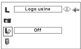 SANYO PLC-XP100L - Pour changer le code PIN logo - 1