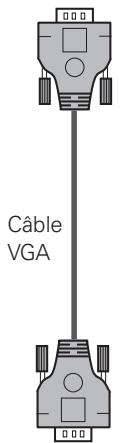 SANYO PLC-XP100L - Câbles utilisés pour la connexion (* = Câbles non fournis avec ce projeteur) - 6