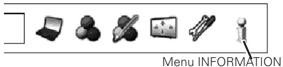 SANYO PLC-XP100L - Menu INFORMATION - 1
