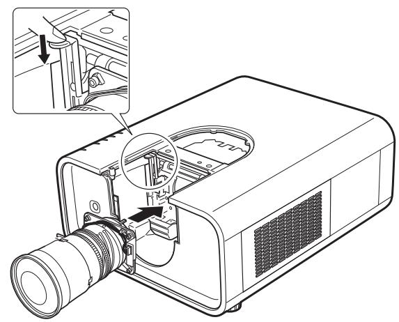 SANYO PLC-XP100L - Fixation de la lentille au projecteur - 1