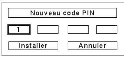 SANYO PLC-XP100L - Pour changer le code PIN - 1