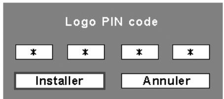 SANYO PLC-XT35/L - Entrer un code PIN logo - 1