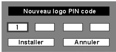 SANYO PLC-XT35L - Pour changer le code PIN logo - 1