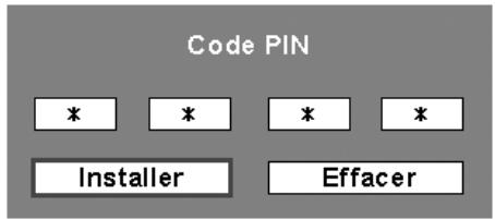SANYO PLC-XT35L - Boîte de dialogue Entrée du code PIN - 1