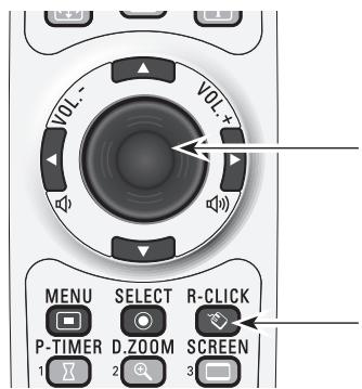 SANYO PLC-XT35L - Fonctionnement de la souris sans fil - 1
