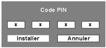 SANYO PLC-XU111 - Entrer un code PIN - 1