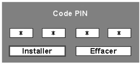 SANYO PLC-XU111 - Boîte de dialogue entrée du code PIN - 1