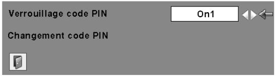 SANYO PLC-XU111 - Pour changer le réglage du verrouillage par code PIN - 1