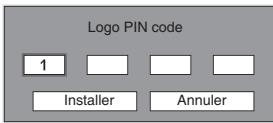 SANYO PLC-XU75 - Boîte de dialogue Verrouiller le code PIN logo - 1