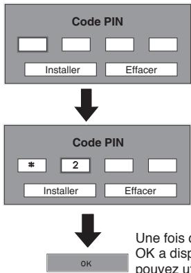 SANYO PLC-XU75 - Boîte de dialogue Entrée du code PIN - 1