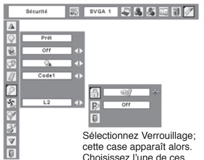 SANYO PLC-XU78 - Verrouillage - 5