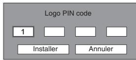 SANYO PLC-XU78 - Boite de dialogue Verrouiller le code PIN logo - 1
