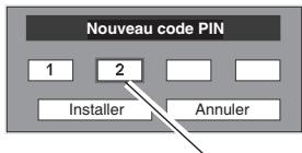 SANYO PLC-XU78 - Changez le paramètre Verrouiller le code PIN - 4