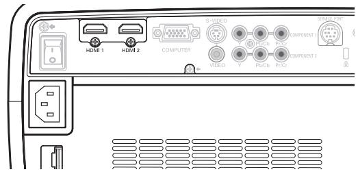 SANYO PLV-1080HD - Branchement à un équipement vidéo (HDMI, RGB Scart) - 2