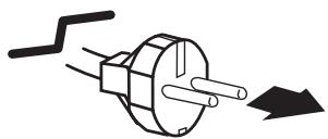 SANYO PLV-80L - REMARQUE CONCERNANT LE CORDON D'ALIMENTATION - 3