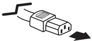 SANYO PLV-80L - REMARQUE CONCERNANT LE CORDON D'ALIMENTATION - 1