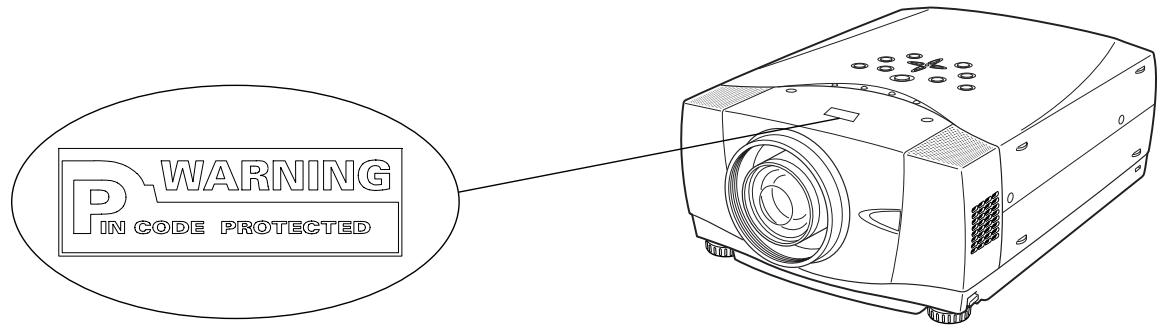 SANYO PLV-80L - Pendant que le projecteur est verrouillé par le code PIN... - 1