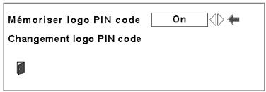 SANYO PLV-WF20 - Pour changer le code PIN logo - 3