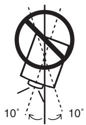 SANYO PLV-WF20 - Précautions pour le positionnement - 4